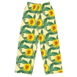 All-over print unisex wide-leg pants