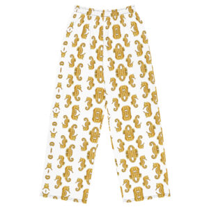 All-over print unisex wide-leg pants
