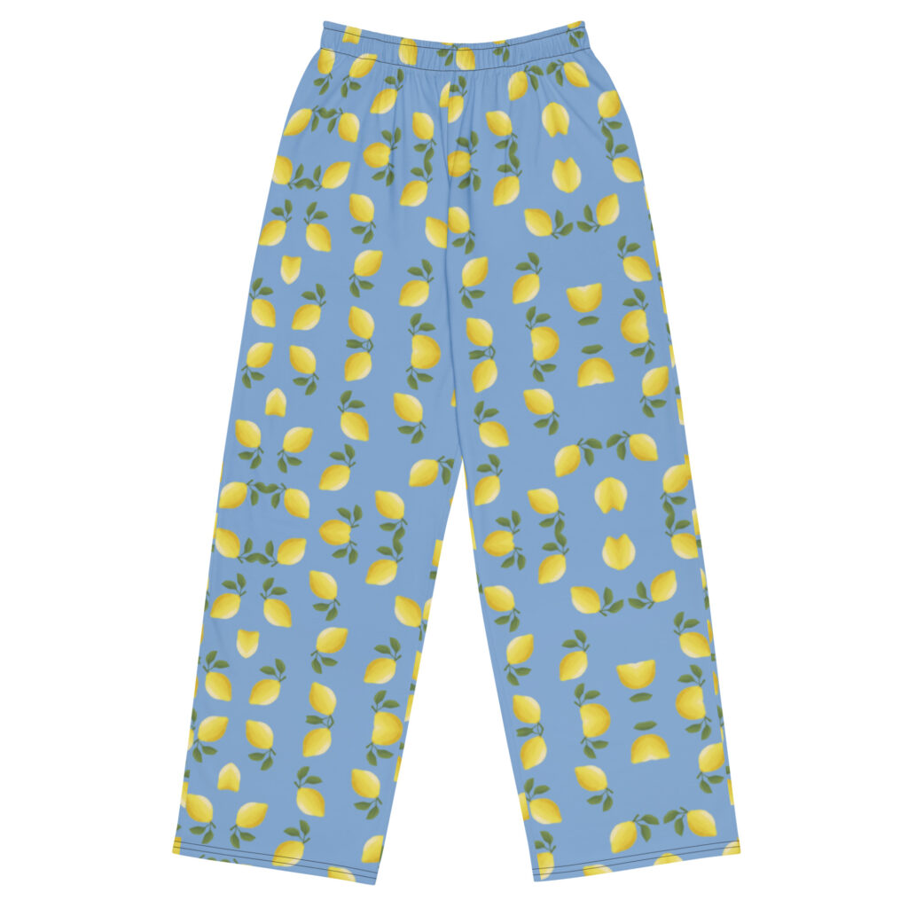 All-over print unisex wide-leg pants