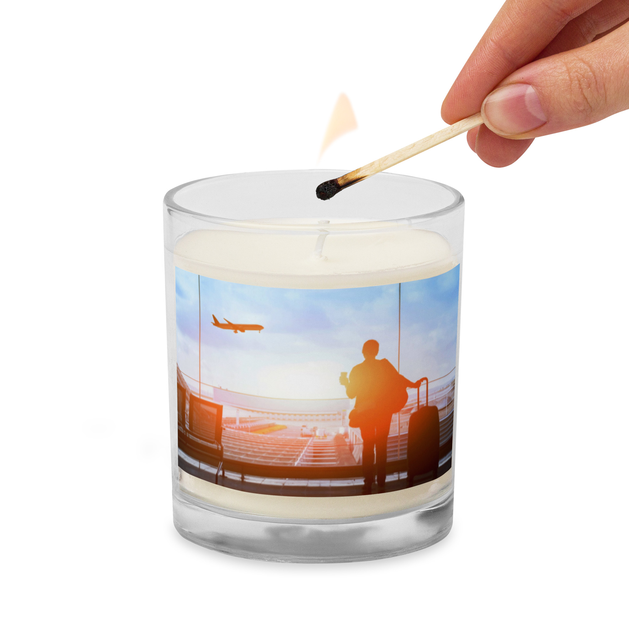 Glass jar soy wax candle - Image 3