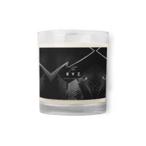 Glass jar soy wax candle