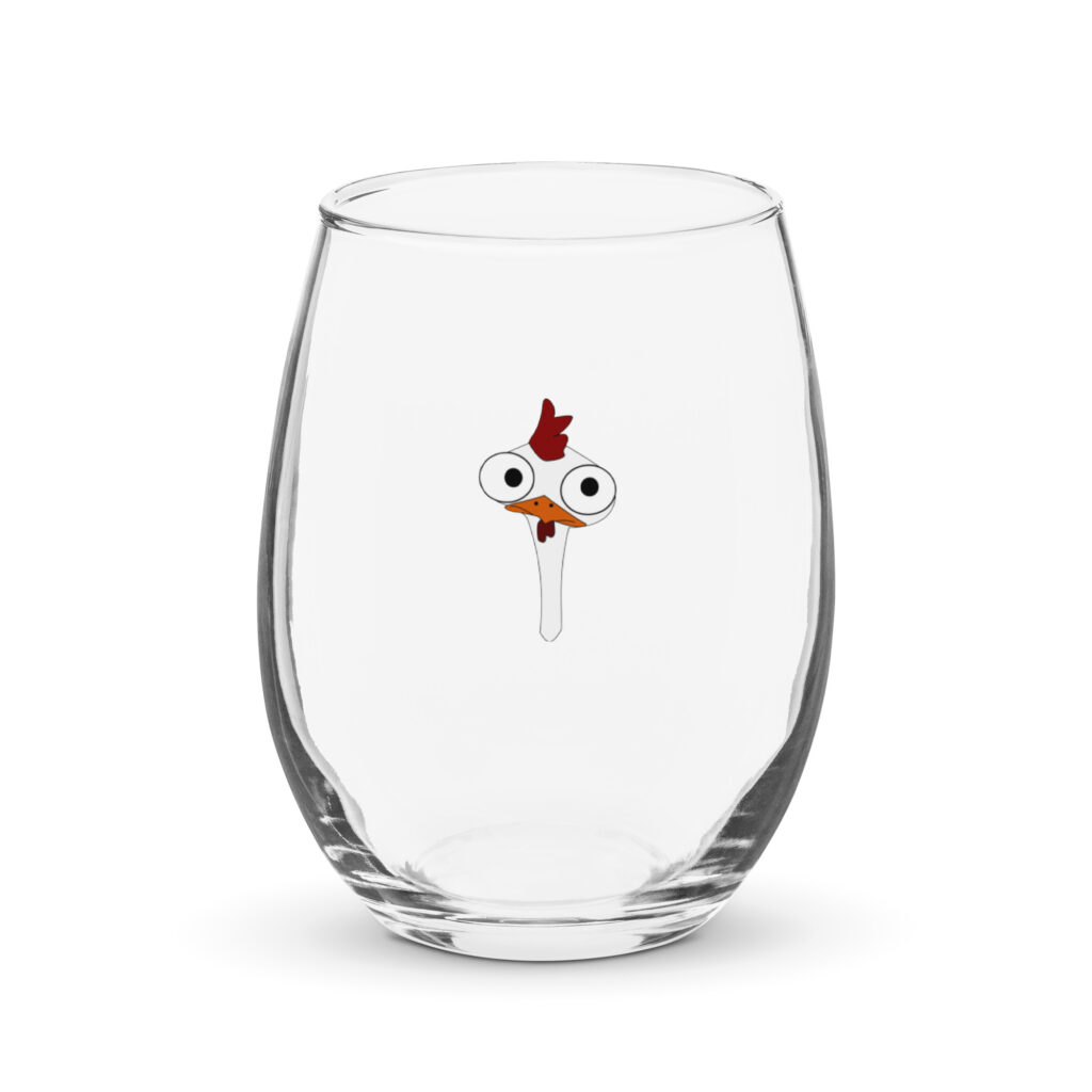 Stemless wine glass