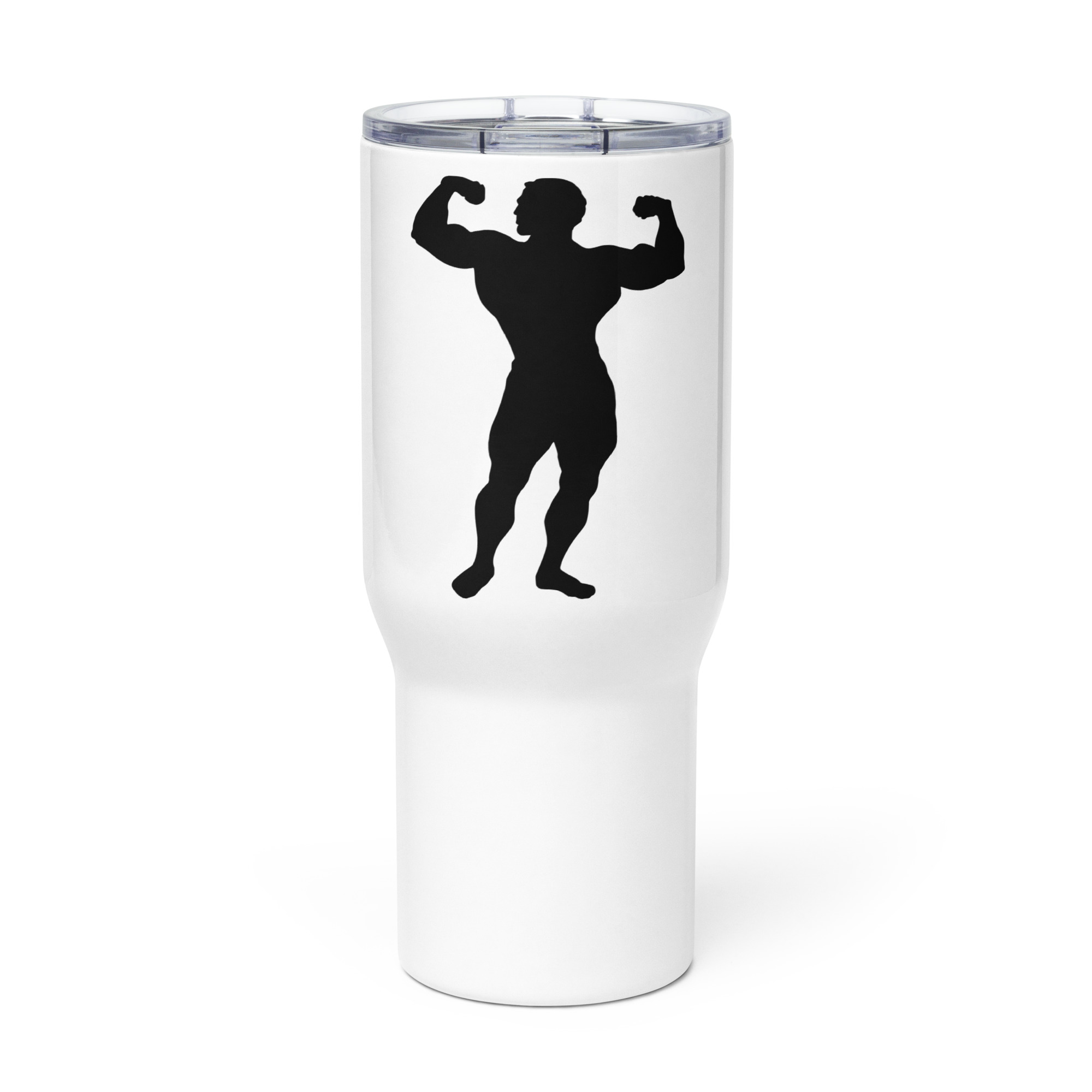Travel mug with a handle