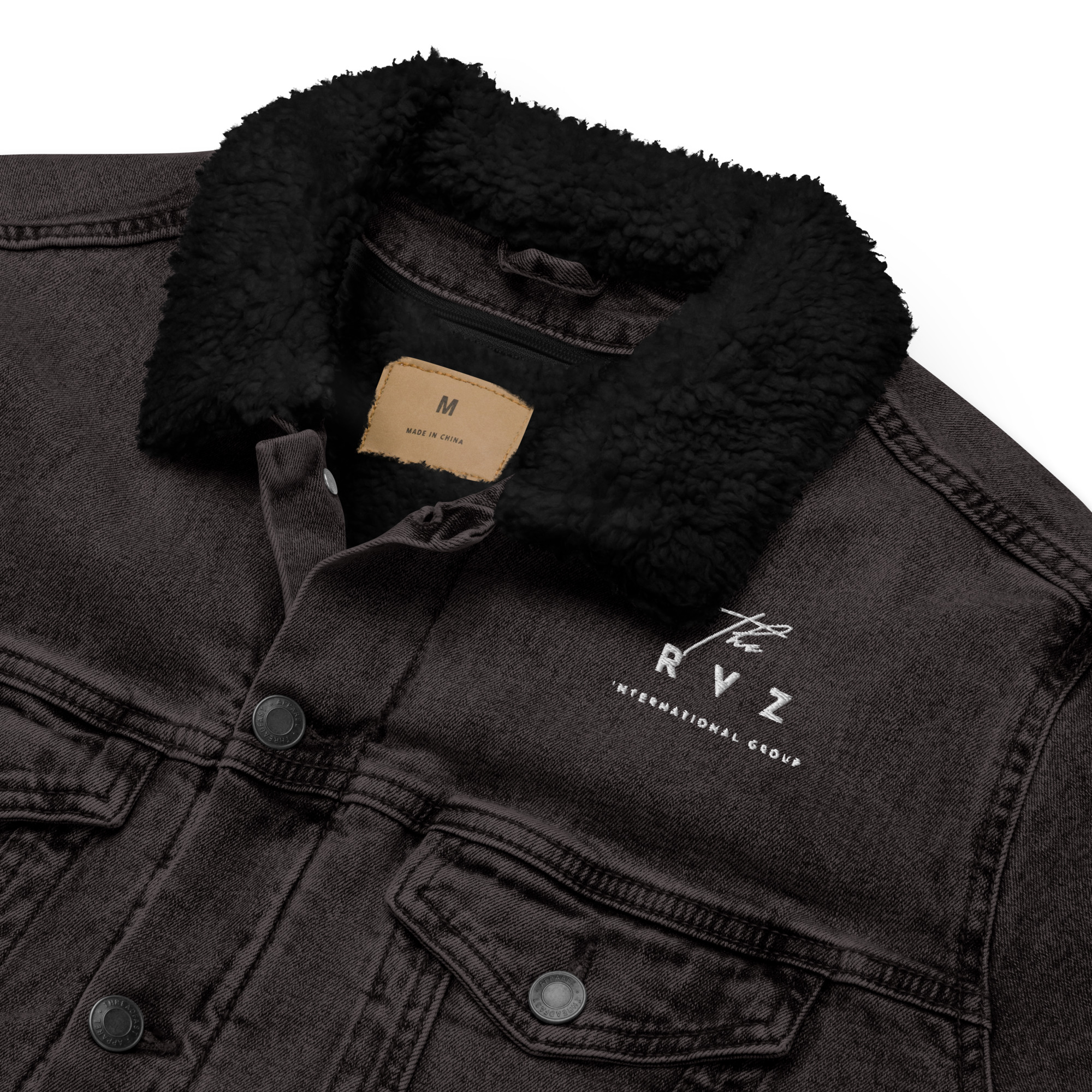 Unisex denim sherpa jacket - Image 7