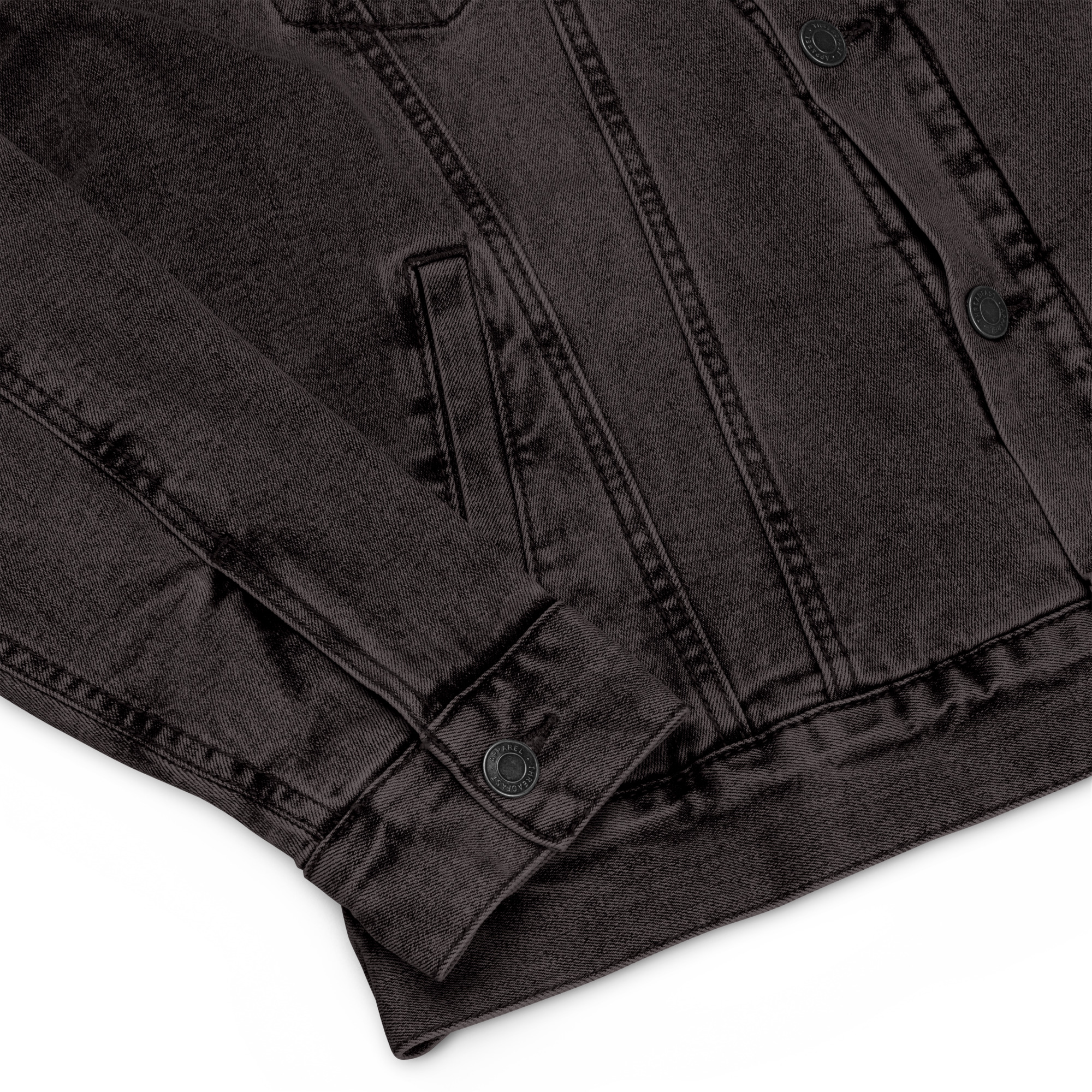 Unisex denim sherpa jacket - Image 5