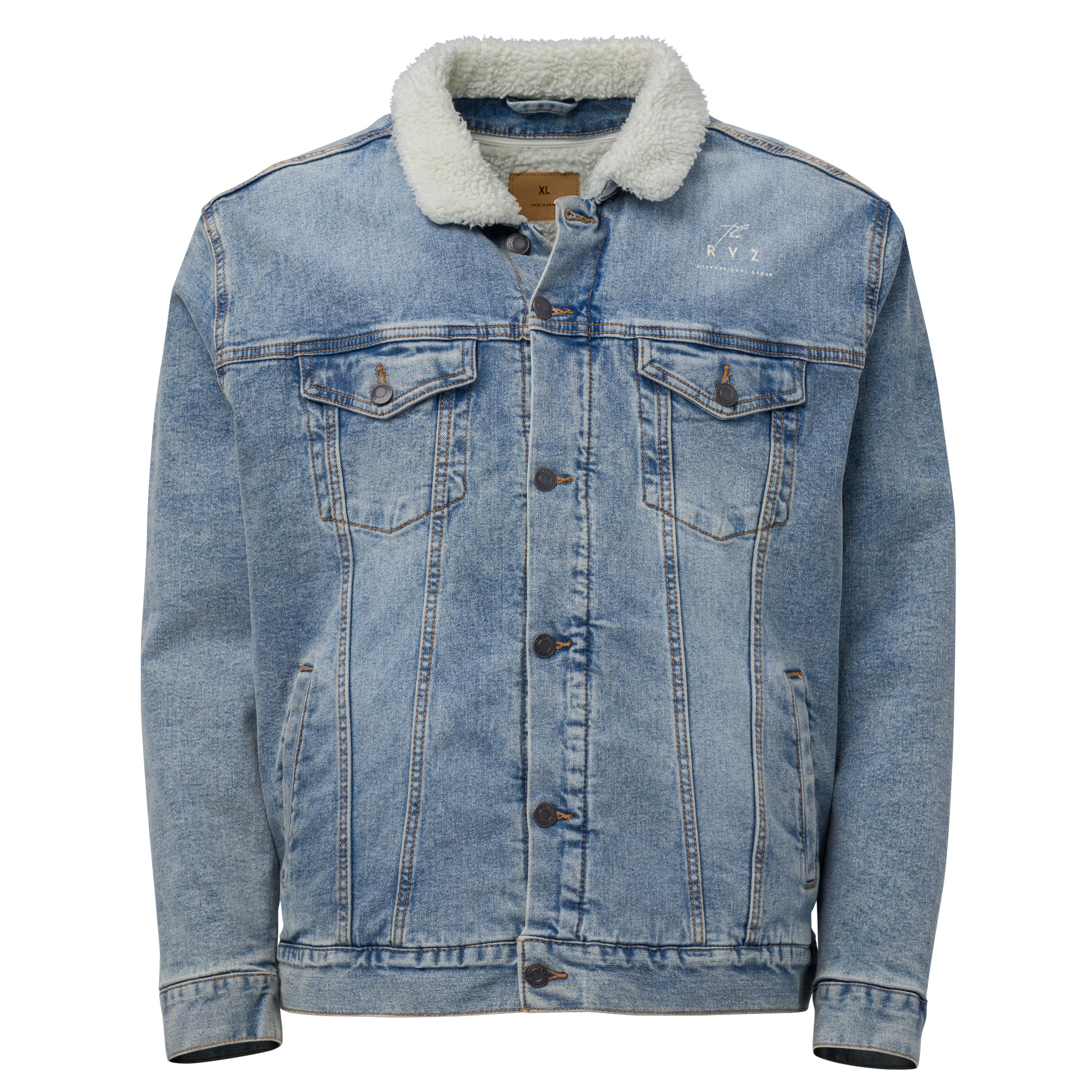 Unisex denim sherpa jacket - Image 2