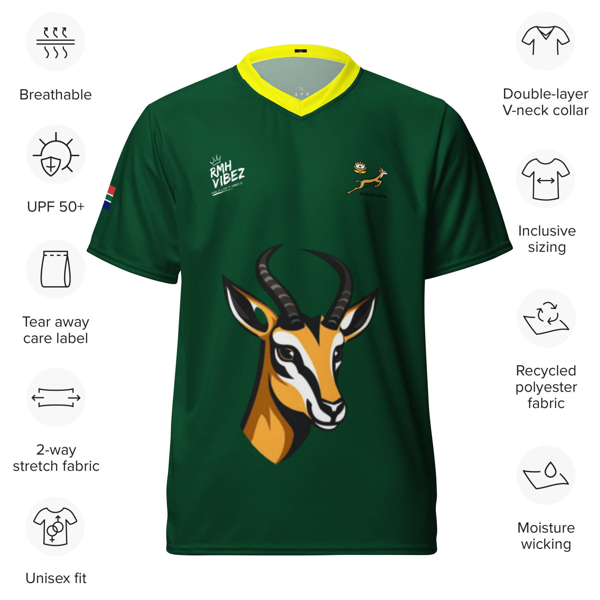 Springbok Supporter (RMH Vibez) unisex sports jersey - Image 5