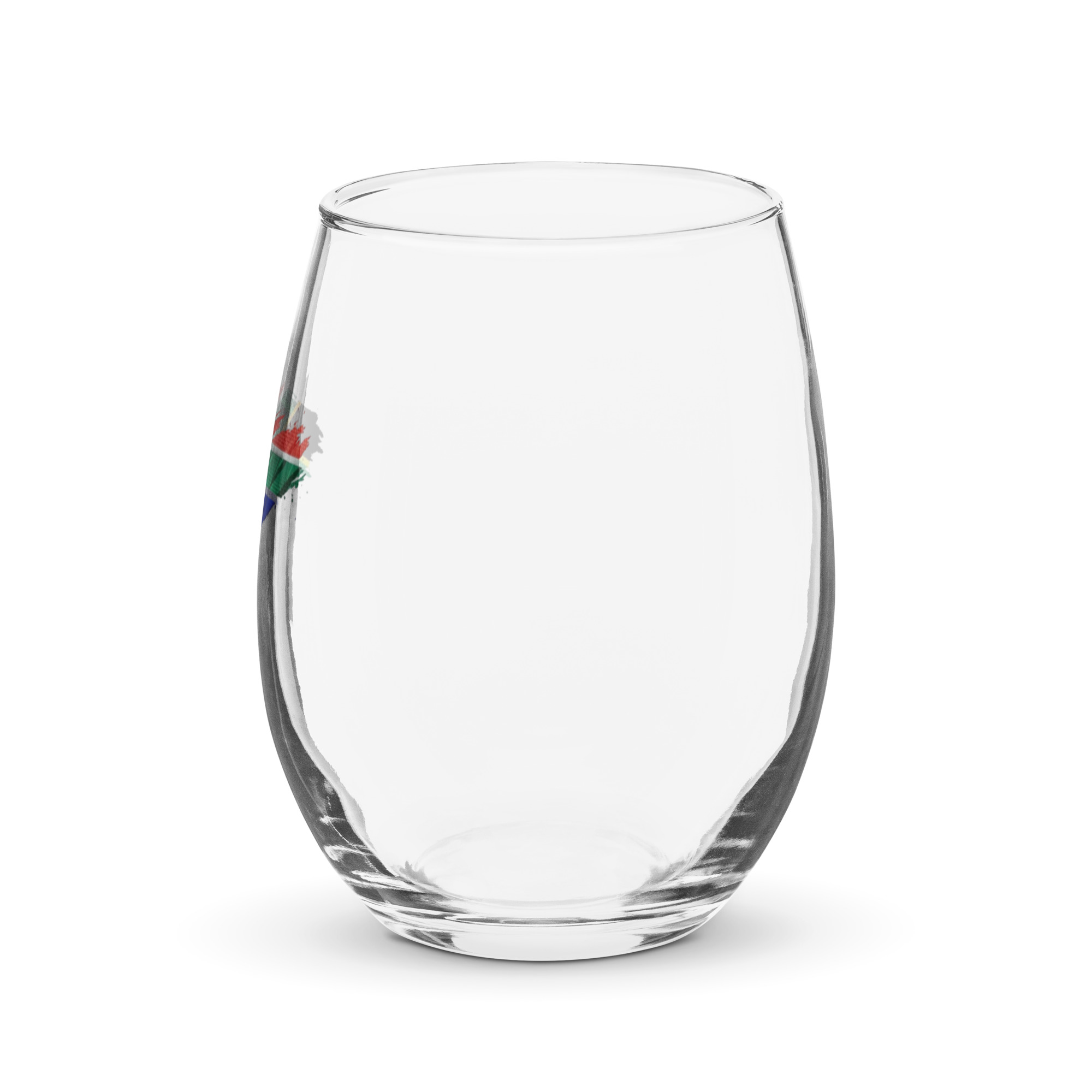 South Africa Flag Stemless wine glass - Image 3
