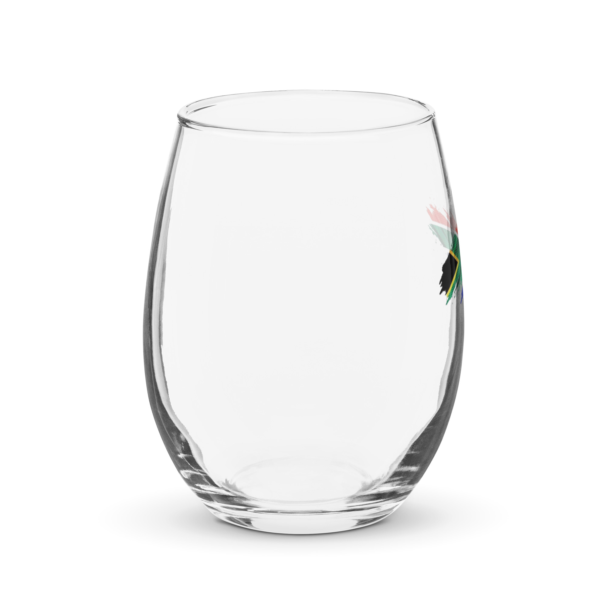 South Africa Flag Stemless wine glass - Image 4
