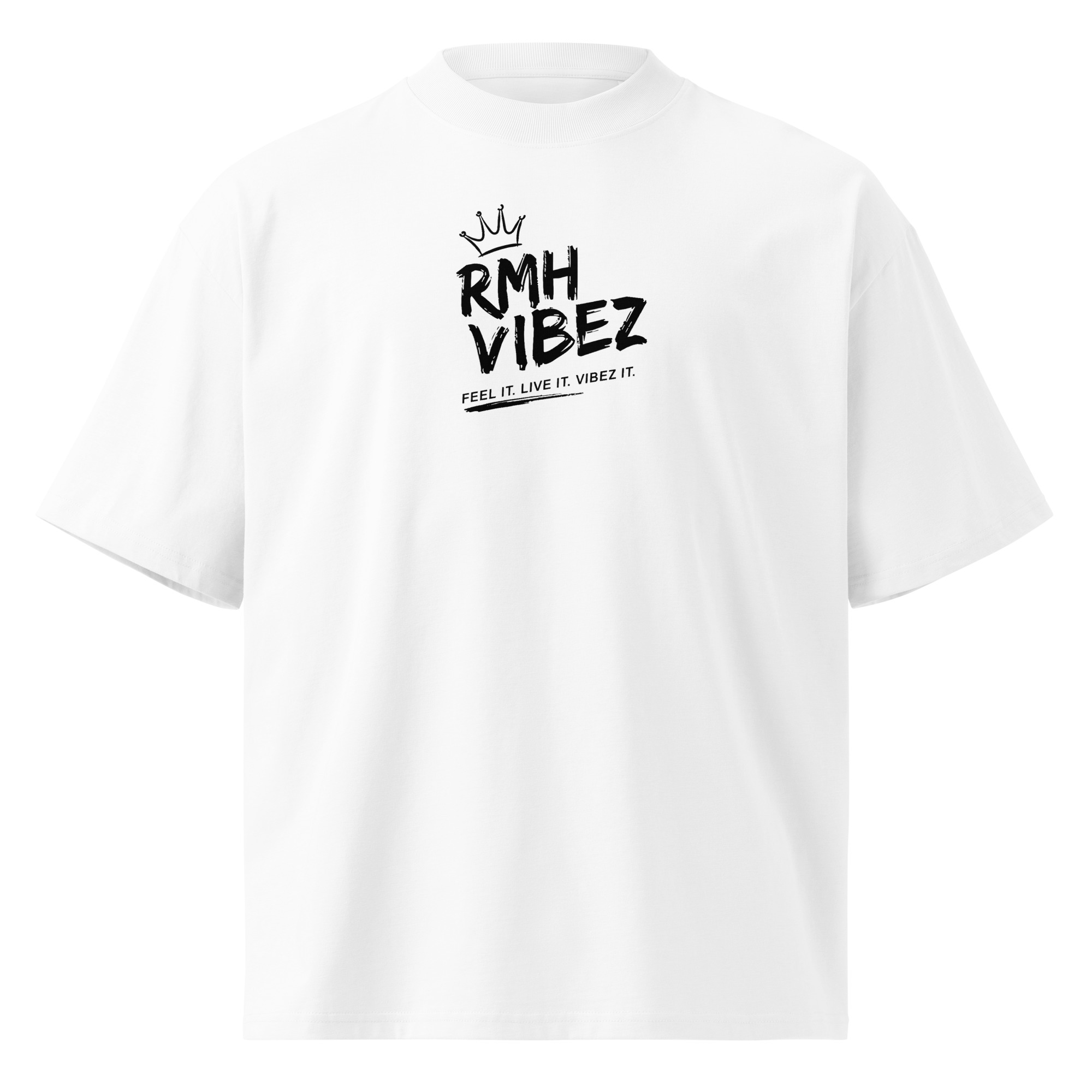 Unisex organic oversized high neck t-shirt - Image 3