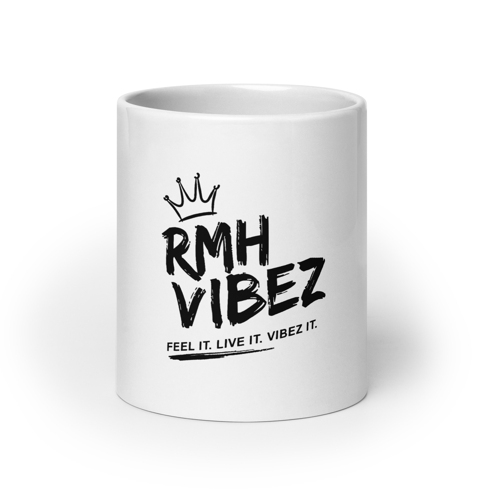 White glossy mug
